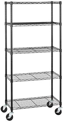 Basics 5-Shelf Medium Adjustable, Heavy Duty Storage