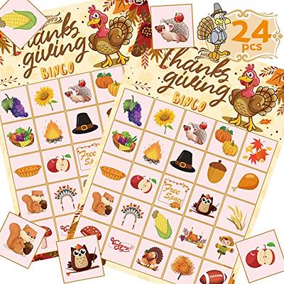 MISS FANTASY Thanksgiving Games Thanksgiving Bingo Game for Kids 24 Players  Bingo Cards Thanksgiving…See more MISS FANTASY Thanksgiving Games