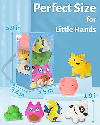  Animal Baby Bath Toys for Kids Ages 1-3, No Hole