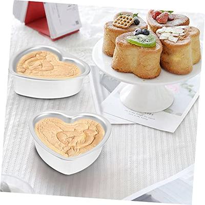 HOMSFOU 2pcs Heart Cake Mold Baking Heart Shaped Tart Pan Pullman Loaf Tin  Casserole Dish Heart Shaped Cookie Pan Bagel Mini Cake Pans Cheesecake Pans  Thicken Cake Ring Aluminum Alloy - Yahoo