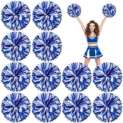 12 Pack Pom Poms Cheerleading Metallic Foil Cheer Pom Poms With