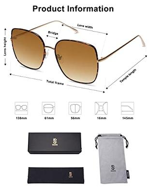 STORYCOAST Oversized Square Sunglasses for Women Fashion Large Shield  Shades UV400 Protection