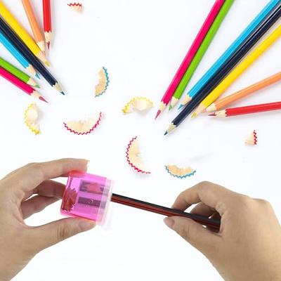 50Pcs Kids Manual School Pencil Sharpener For Colored Pencils