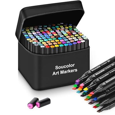 Vokiuler Alcohol Markers,168 Colors Art Markers with App for Coloring, Dual  Tip Markers for Kids Adult Painting Sketching Drawing with Travel Case  Christmas Gift Idea - Yahoo Shopping