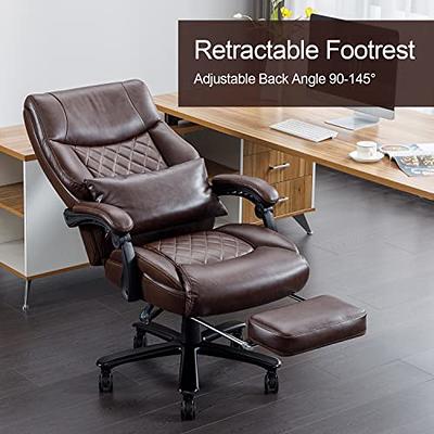 Big&Tall Executive Office Chair Recliner Ergonomic Computer Desk Chair  Footrest