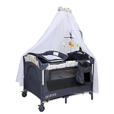 Portable Infant Bed with Mosquito Net - Certified, Chemical-Free Baby Bed