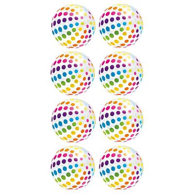 Intex 24 Inflatable Paradise Panel Colorful Beach Ball - 59032EP (Set of 4)
