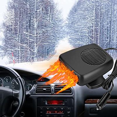 Car Defogger Heater, 12V Portable Windshield Defrosting Fast Heating  Defrost Defogger,Fast Heating Portable Car Heaters Automobile Windscreen  Fan in