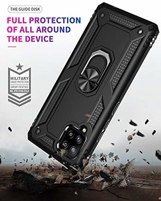  for Galaxy A13 4G Case, Samsung A13 4G Case with HD Screen  Protector, Military-Grade Ring Holder Kickstand Car Mount 15ft Drop Tested  Shockproof Cover Phone Case for Samsung Galaxy A13 4G