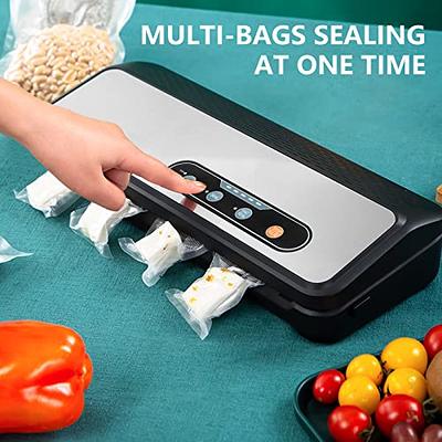 Vacuum Food Sealer Machine For Saver Bags Rolls,Automatic Food Sealer  Machine, Food Sealers Vacuum Packing Machine with Cutter & Bags, Air  Sealing