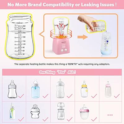 Mamatepe Upgrade Portable Bottle Warmer on The go, Travel Baby Breast Milk  Warmer for All Infant Bottles, Digital Water Temp Display Lid, BPA Free