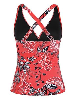 Cindy's aunt Underwire Tankini for Women Large Bust Criss Cross