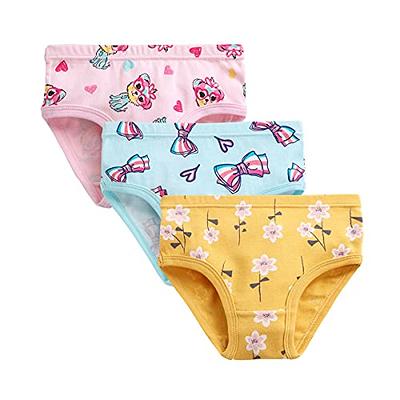 Symunnia Little Girls 3 Pack Underwear Triangle Floral Underpants