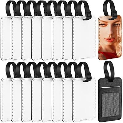 Sublimation Luggage Tags PU Leather Name Tag Blank Suitcase Tags Heat  Transfer Bag Tags Business ID Card Holder Travel ID Tags for DIY Travel  Suitcase Sports Bags Holder, Rectangle (16) - Yahoo Shopping