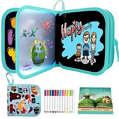 Ccinnoe Erasable Doodle Book for Kids-Toddlers Activity Toys Reusable  Drawing Pads with 12 Watercolor Pens, Preschool Travel Art Toy, Road Trip  Car Game Writing Painting Set - Yahoo Shopping