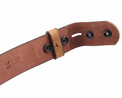 H Full Grain Leather Belt Strap Without Buckle Interchangeable 