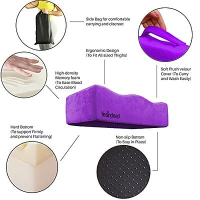 YESINDEED The Original Brazilian Butt Lift Pillow – Dr. Approved for Post  Surgery Recovery Seat – BBL Foam Pillow + Cover Bag Firm Support Cushion  Butt Support Technology - Purple : 