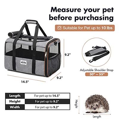 A4Pet Airline Approved Cat Carrier Dog Carriers,Removable Soft-Sided  Portable Pet Travel Washable Carrier for Kittens,Puppies,Rabbit,Hamsters -  Yahoo Shopping