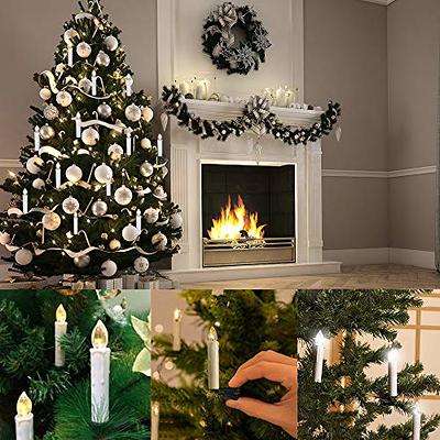 10pcs LED Candle Lights Flameless Candles Xmas Tree Decor Candle Light with  Remote Control & Clip Wedding Christmas Candles Light