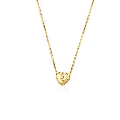 AMATOLOVE Heart Locket Necklace for Women Girls That Holds Pictures Initial Letter A-Z Butterfly Necklaces Photo Lockets