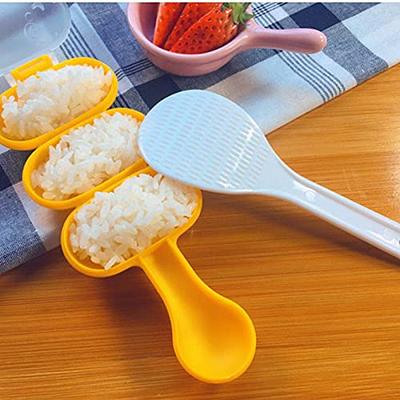 AYCCNH 10 in 1 Mini Japanese Onigiri Sushi Mold, Rectangular Rice Ball Mold Nigiri Bento Sushi Maker