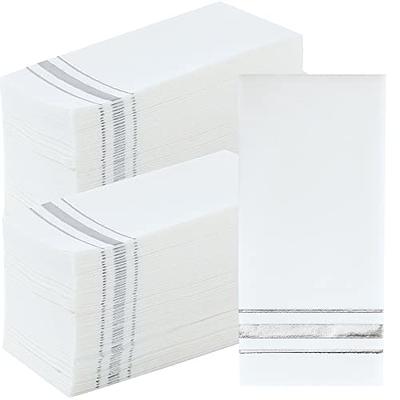 200 Pack Disposable Hand Towels Bathroom Napkins Decorative Guest Towels  Soft and Absorbent Linen Feel Paper Towels for Christmas Parties Weddings