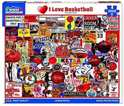 National Basketball Association Background Logo Teams Jigsaw Puzzle