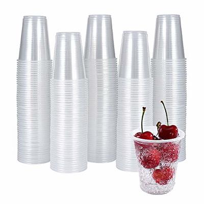 Easy Grip Disposable Plastic Party Cups, 9 oz, Red, 50/Pack