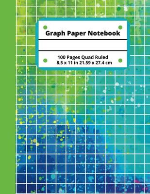 Graph Paper Composition Notebook: Grid Paper Notebook, Quad Ruled, 100  Sheets (Large, 8.5 x 11) - Yahoo Shopping