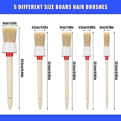 5pcs mixed material detailing brush interior cleaning brush for auto  detailing