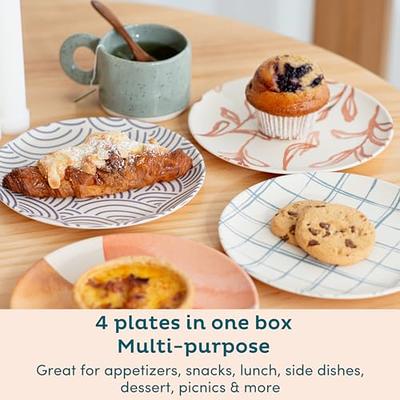 Wheat Straw Plates,Dishwasher & Microwave Safe Dinner Plates, Lightweight &  Unbreakable, Non-Toxin, BPA Free And Healthy Dishes For Kids Toddler 