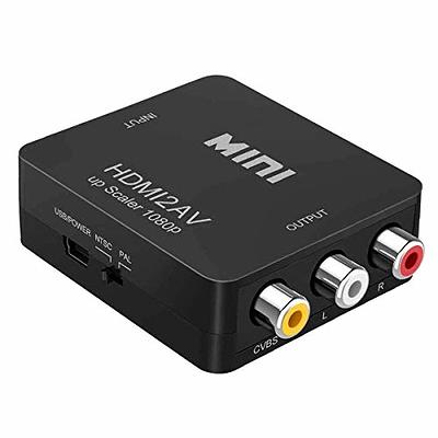 Xahpower Wii to HDMI Converter, Wii HDMI Adapter 1080P for Full HD Device  with 3,5mm Audio Jack&HDMI Output Compatible with Nintendo Wii, Wii U,  HDTV