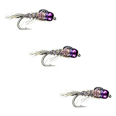 133pcs/Set Ultra-Thin Portable Nymph Scud Midge Flies Kit Assortment with  Box Trout Fishing Fly Lures