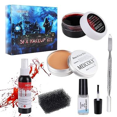 Halloween Makeup Kit, Scar Wax Sfx Makeup, Sfx Makeup Kit - Create  Terrifying Effects with Scar Wax, Fake Blood Gel - Perfect for Party,  Halloween, Cosplay Face Body Makeup - Yahoo Shopping