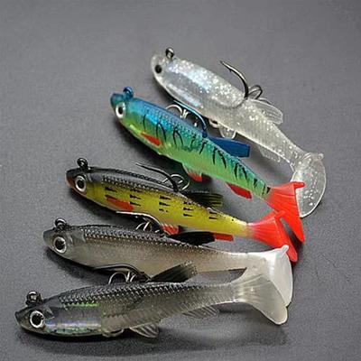 Gaderth 5pcs Mouse Fishing Lures with Treble Hooks, Multi Jointed Swimbaits,  15.5g/15.5cm Slow Sinking Minnow Artificial Fake Bait for Freshwater  Saltwater Bass 5PCS - Yahoo Shopping