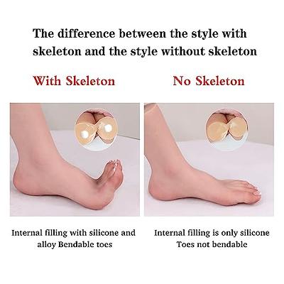 SUAISKR Silicone Model Foot Realistic Female Mannequin Feet Life