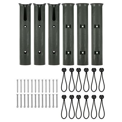 PATIKIL Fishing Rod Holder Bracket 6 Pack with 12 Ball Elastic