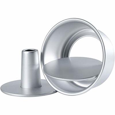 Choice 2 Deep Round Straight Sided Aluminum Cake Pan Set - 6, 8, and 10