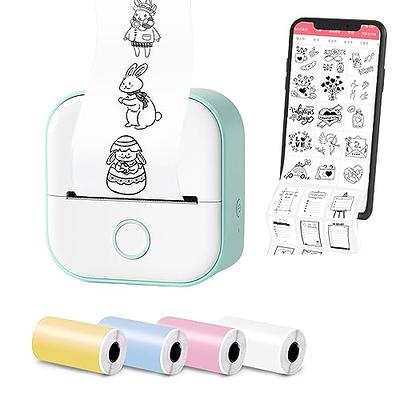 AODGHC Print Pod, Print Pods Mini Printer, Pocket Mini Printer, Mini Pocket  Sticker Printer,Inkless Sticker Printer for DIY Scrapbook, Fast Printing