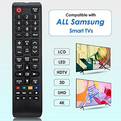 Télécommande universelle télévision samsung ledtv lcdtv hdtv 3dtv piles aaa  noir yonis - Conforama