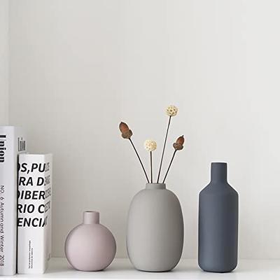 Smiletag Ceramic Modern Farmhouse Vase , Neutral Small for Table, Living  Room, Shelf, Bookshelf and Entryway Décor, Set of 3 - Yahoo Shopping