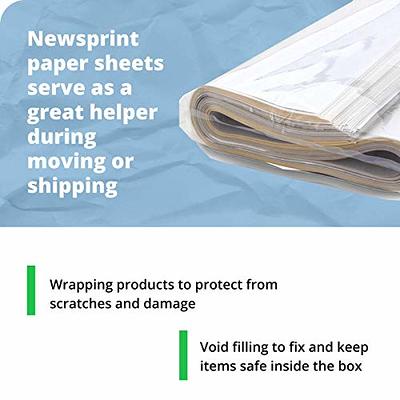 IDL Packaging 18 x 24 Newsprint Packing Paper Sheets, Pack of