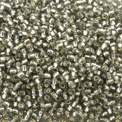 Miyuki DELICA Seed Beads 11/0 GILT LINED WHITE OPAL (7.6 grams tube)