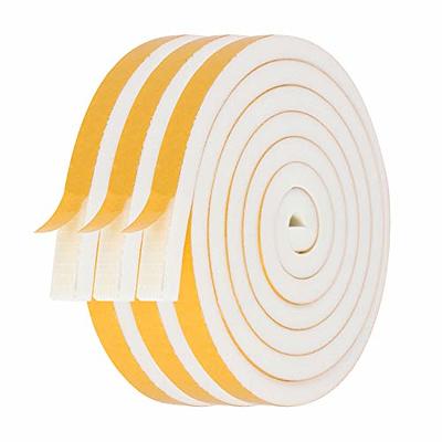 Neoprene Foam Strip Roll by Dualplex, 3 Wide x 10' Long 1/4 Thick,  Weather Seal High Density Stripping with Adhesive Backing – Weather Strip  Roll