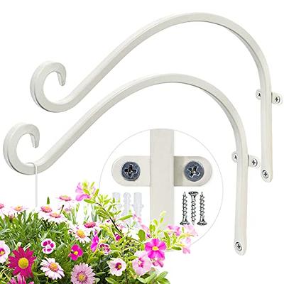 AJART White Plant Hanger Outdoor: 12-Inch Plant Hooks for Wall Indoor -  Metal Plant Bracket Hook for Hanging Flower Baskets - Yahoo Shopping