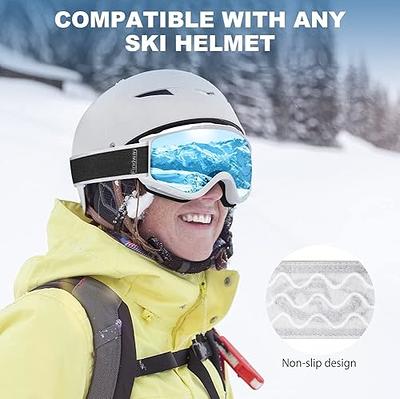  ZIONOR X Ski Snowboard Snow Goggles OTG Design for Men & Women  with Spherical Detachable Lens UV Protection Anti-Fog : Sports & Outdoors