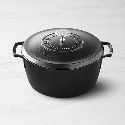 Lodge 12 in. Cast Iron Deep Skillet in Black with Lid L10CF3 - The