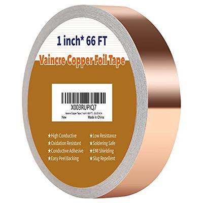 3 Rolls Copper Foil Tape Copper Conductive Tape Adhesive Copper Tape for  Electrical Repair