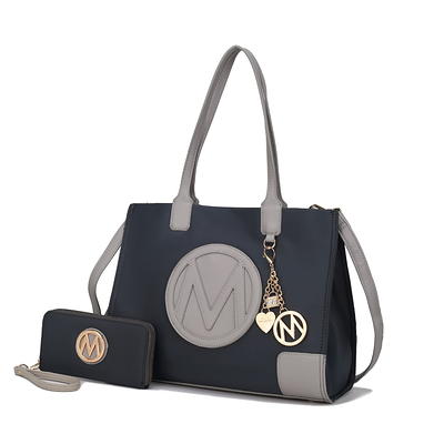 MKF Collection Yale Checkered Tote Bag with Wallet by Mia K