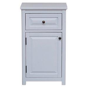 Nestfair 23.62 in. W x 11.8 in. D x 39.57 in. H White Bathroom Standing  storage Linen Cabinet with 3 Drawers and 1 Door L35523W282 - The Home Depot